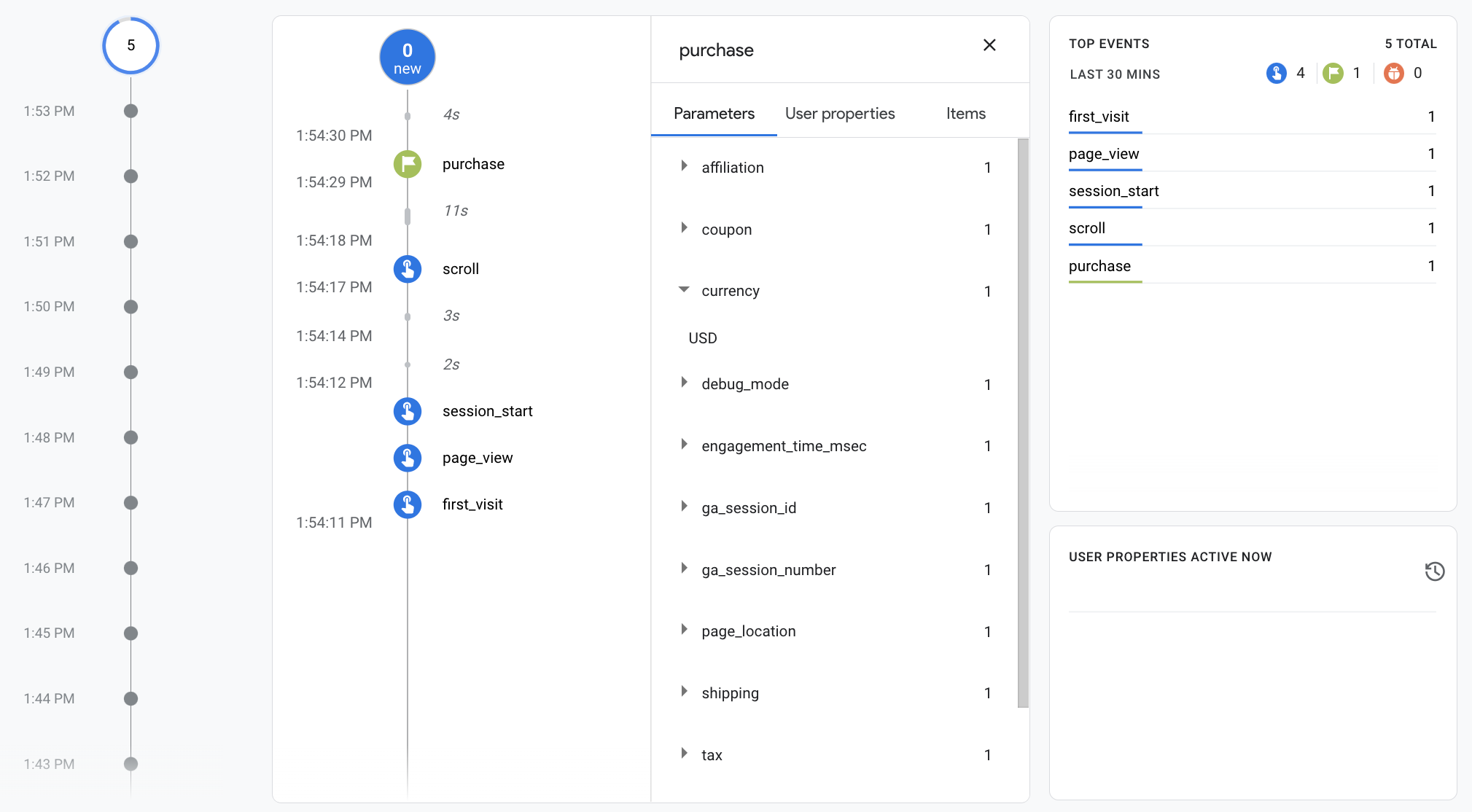 Capture d'écran du rapport DebugView