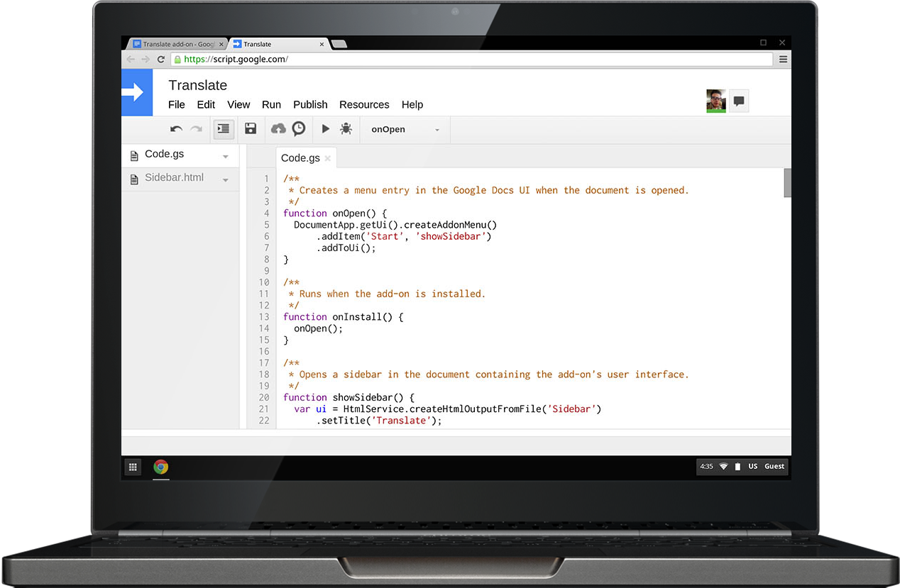 Apps Script Google Developers