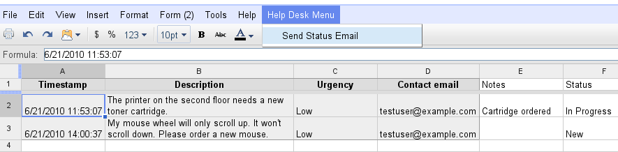 Tutorial Automating A Help Desk Workflow S Script Google Section 3 Sending Automatic Email Updates To Tickets Using Custom Menu Entries