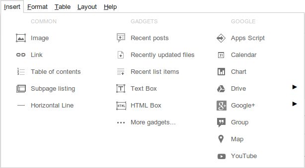 Google docs webapp