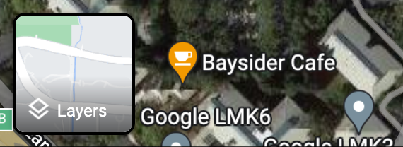 Tombol lapisan di Google Maps