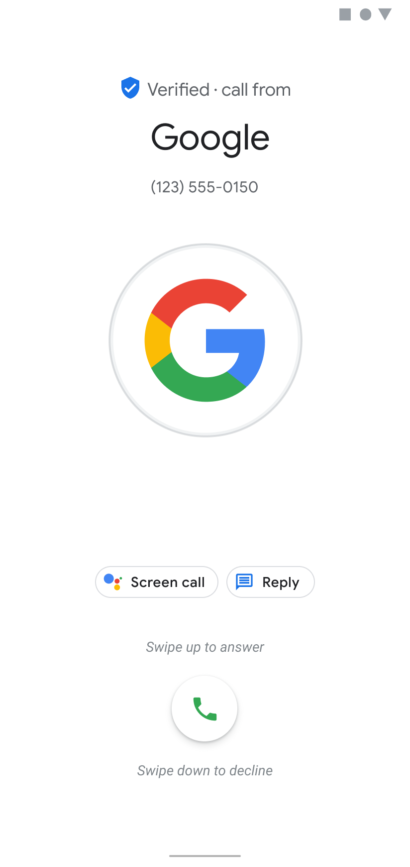 Verified Calls conversation