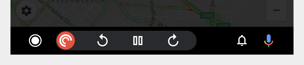 דוגמה לווידג'ט של פודקאסט