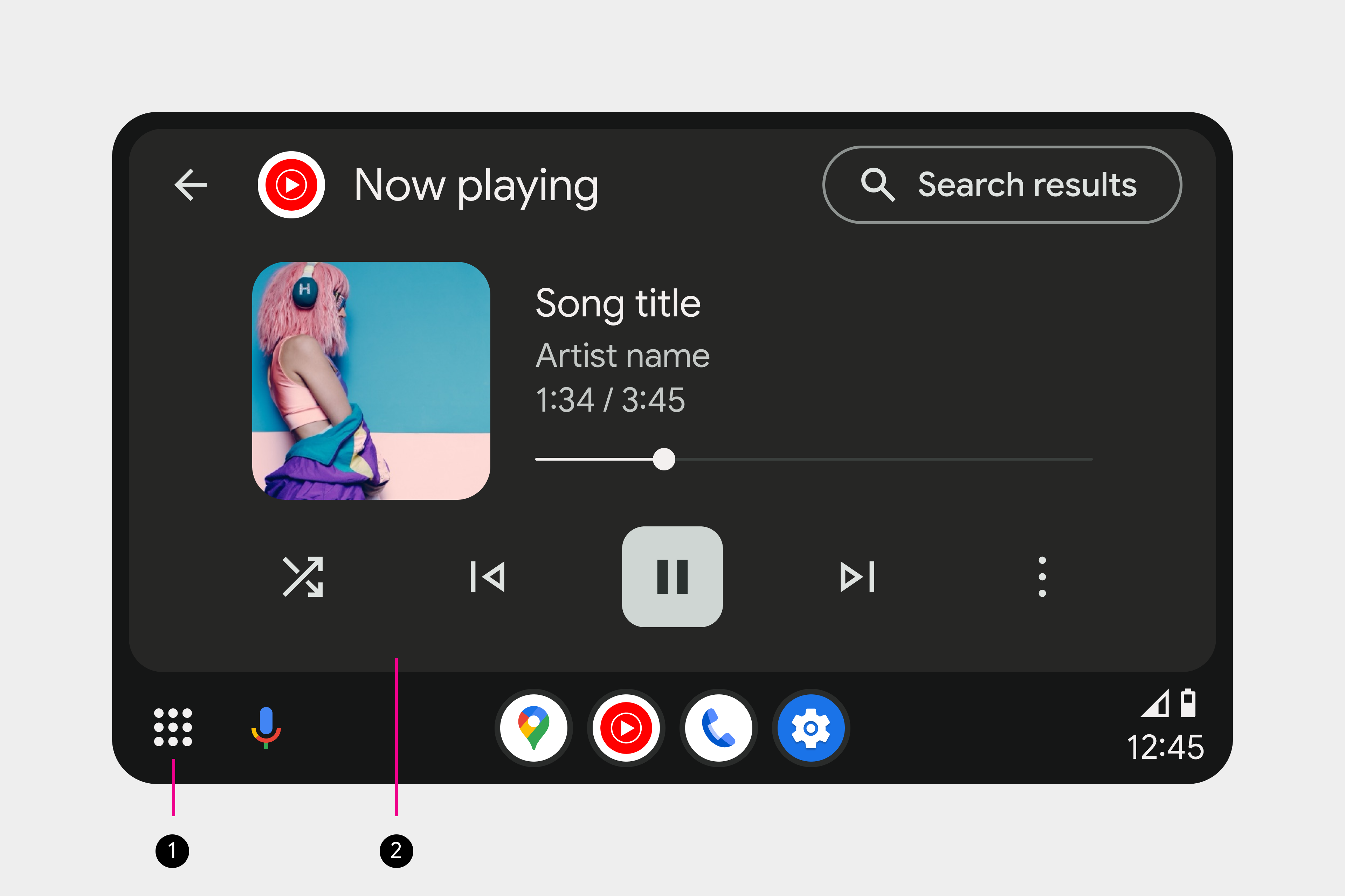 Sağdan direksiyonlu araçlar için gezinme çubuğu