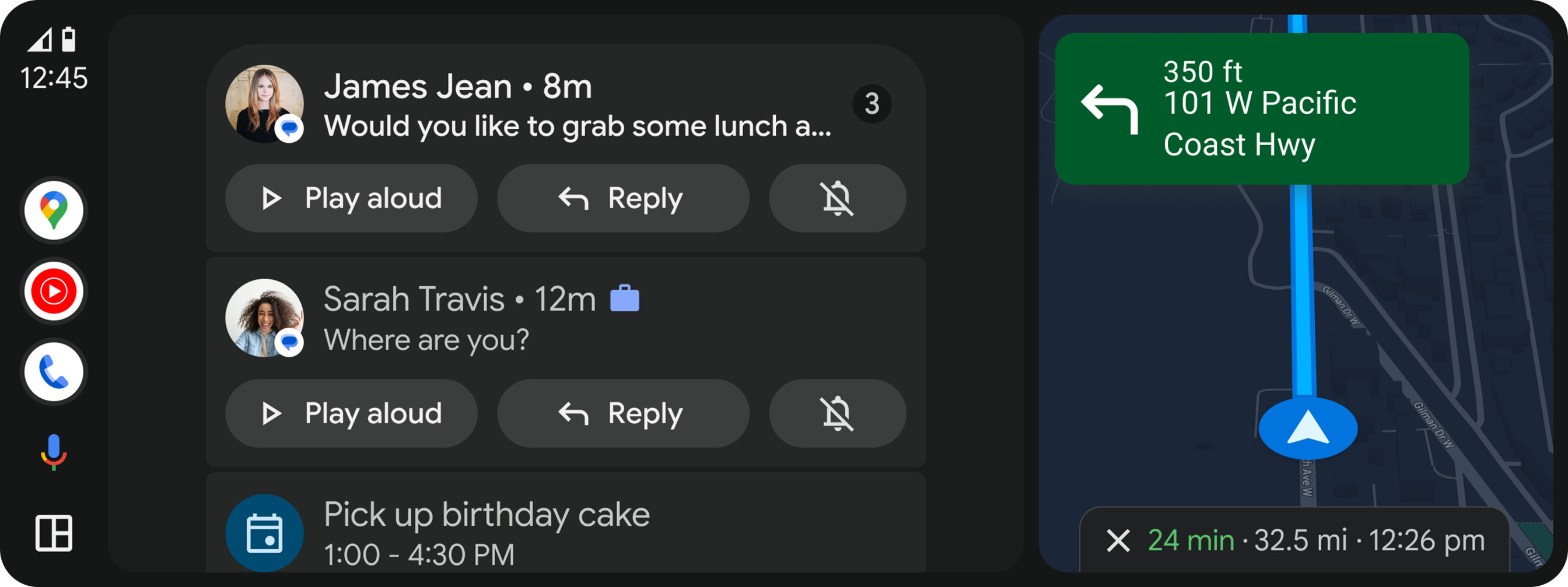 The Notification Center provides access to stored notifications