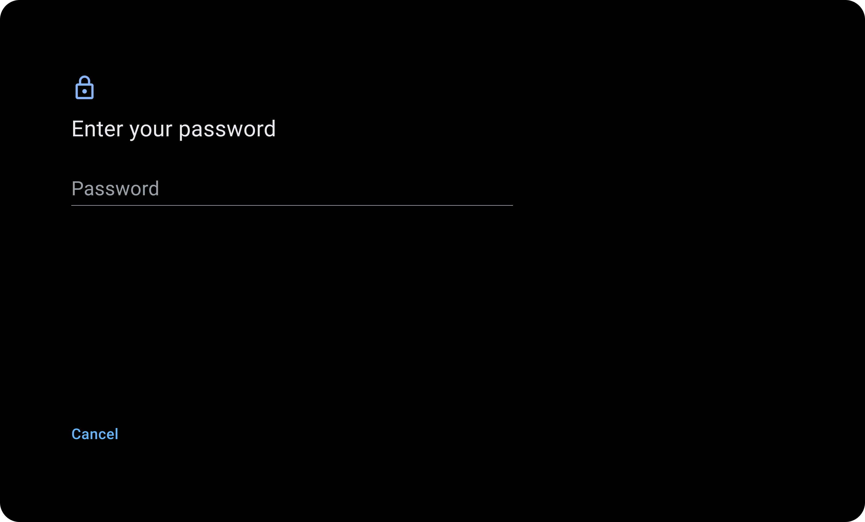 Password entry