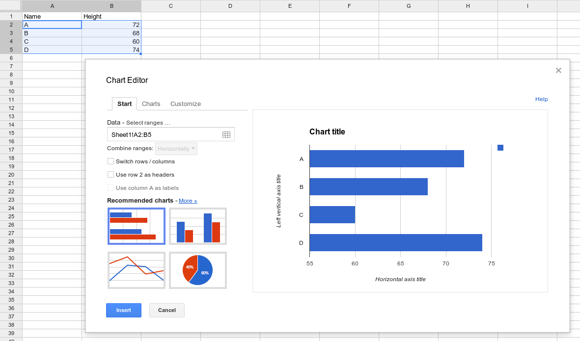 Qué es el periodismo de datos y herramientas útiles - chart spreadsheet