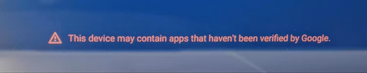 Es posible que este dispositivo incluya apps que Google no verificó
