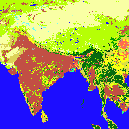 ภาพตัวอย่าง MODIS/061/MCD12C1