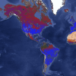Imagem de amostra MODIS/061/MCD12Q2