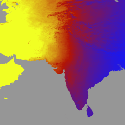 Imagem de amostra MODIS/061/MCD18A1