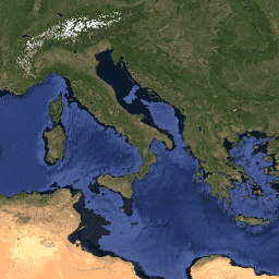 Imagen de muestra de MODIS/061/MCD43A4