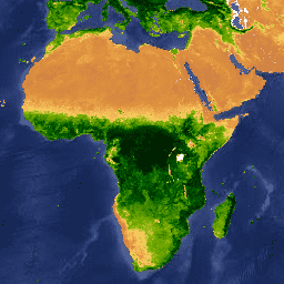Imagen de muestra de MODIS/061/MOD13A2