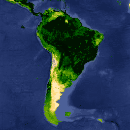 Imagen de muestra de MODIS/061/MOD16A2