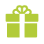 Selo verde de presentes do jogo