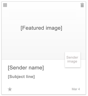 Google grid view for email in promotions tab