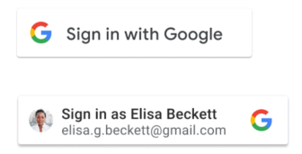 Sign In With Google button