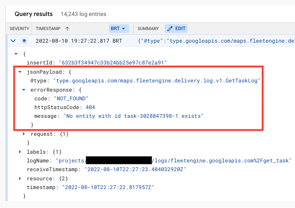 پرس و جو خطاها با استفاده از Cloud Logging