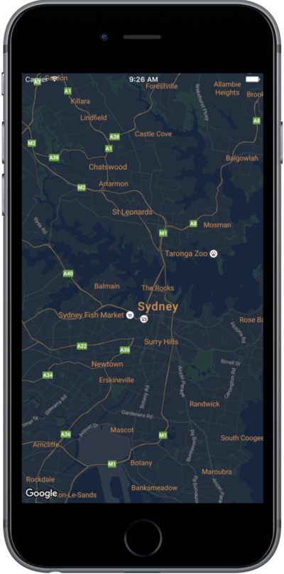 Quick Map Styling - Night Mode  Maps SDK for iOS  Google 