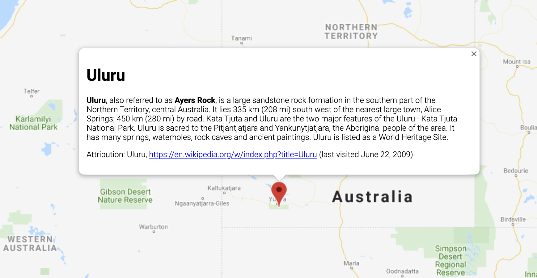Google Maps One Info Windows