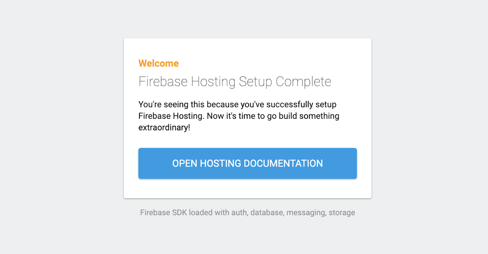 Now host. Как разместить сайт на хостинге Firebase. Firebase. Not hosting.