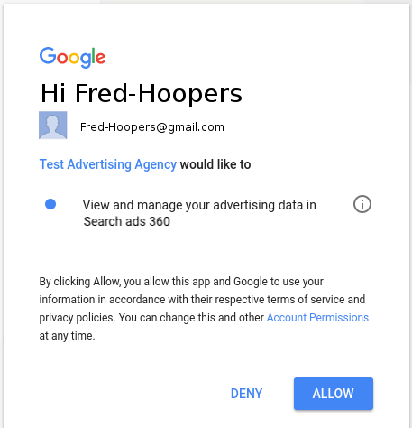 google developers ads authorization