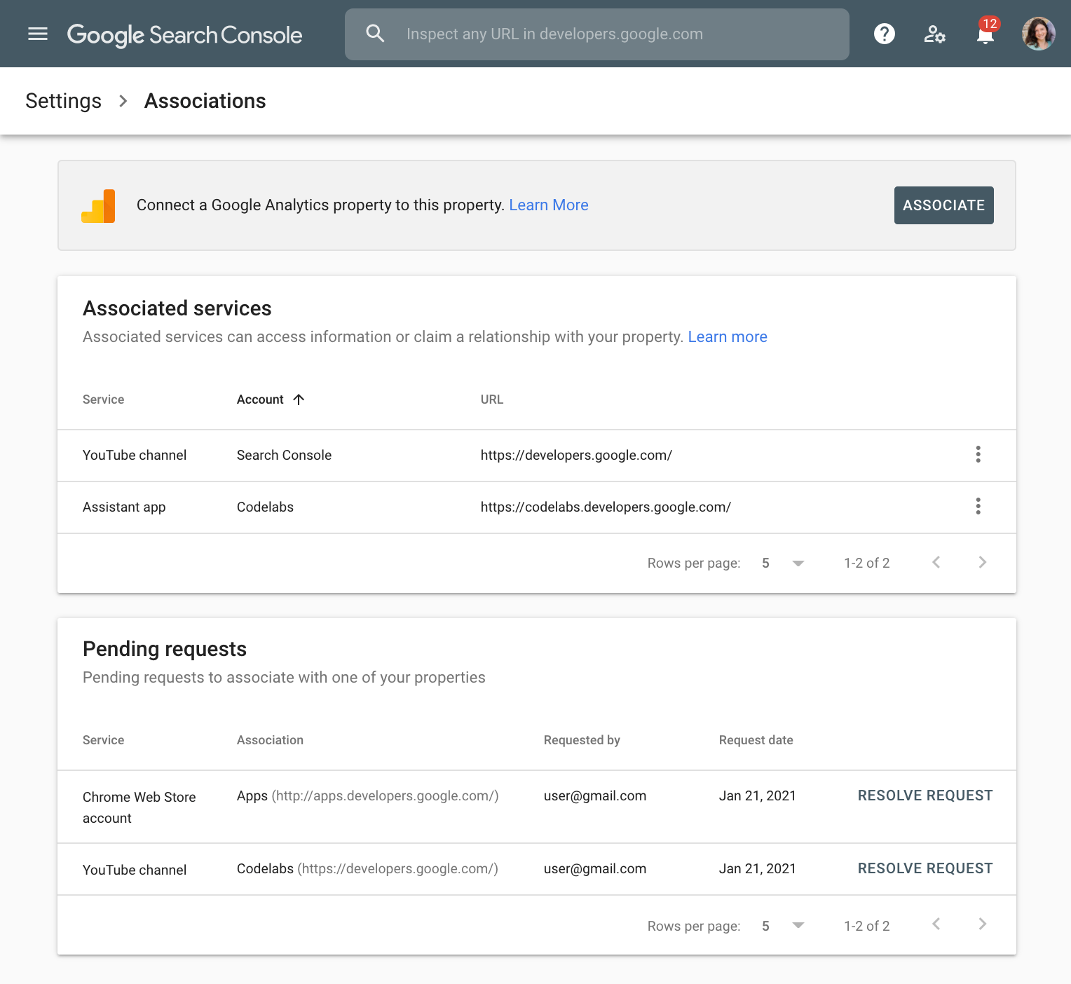 Search Console 中新增了关联功能 Google 搜索中心博客 Google Developers