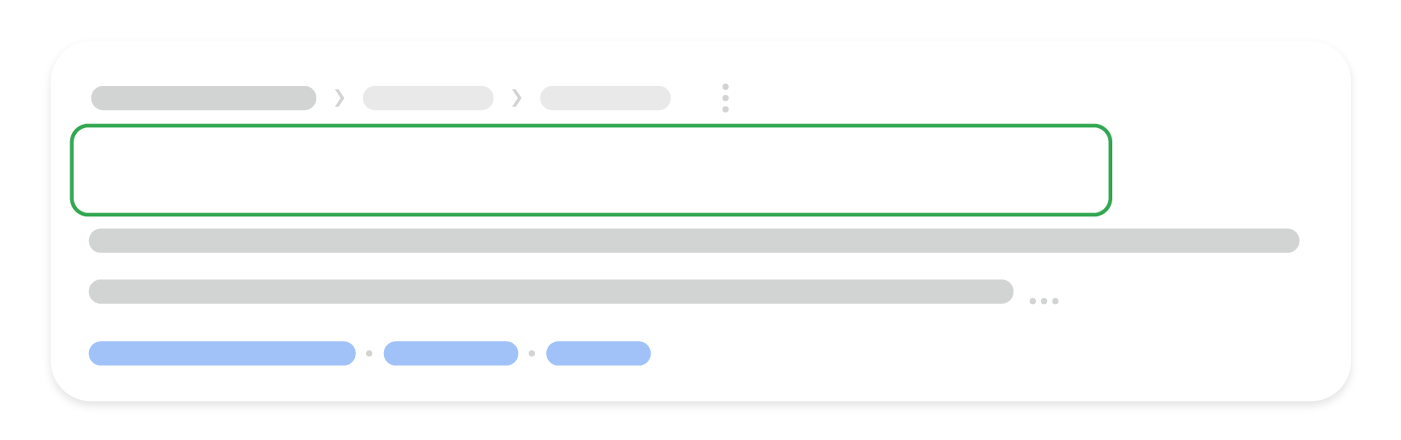 Blank Title link Snippet