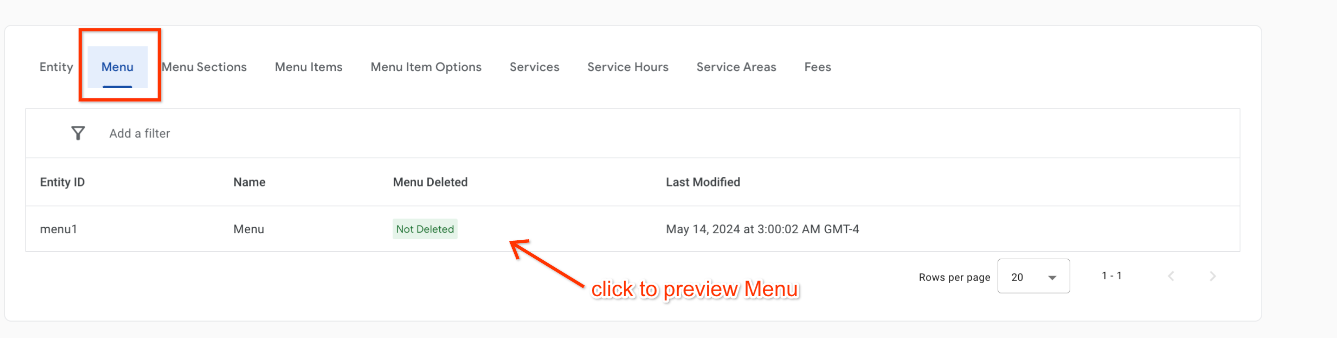 商品目录查看器的屏幕截图，其中包含