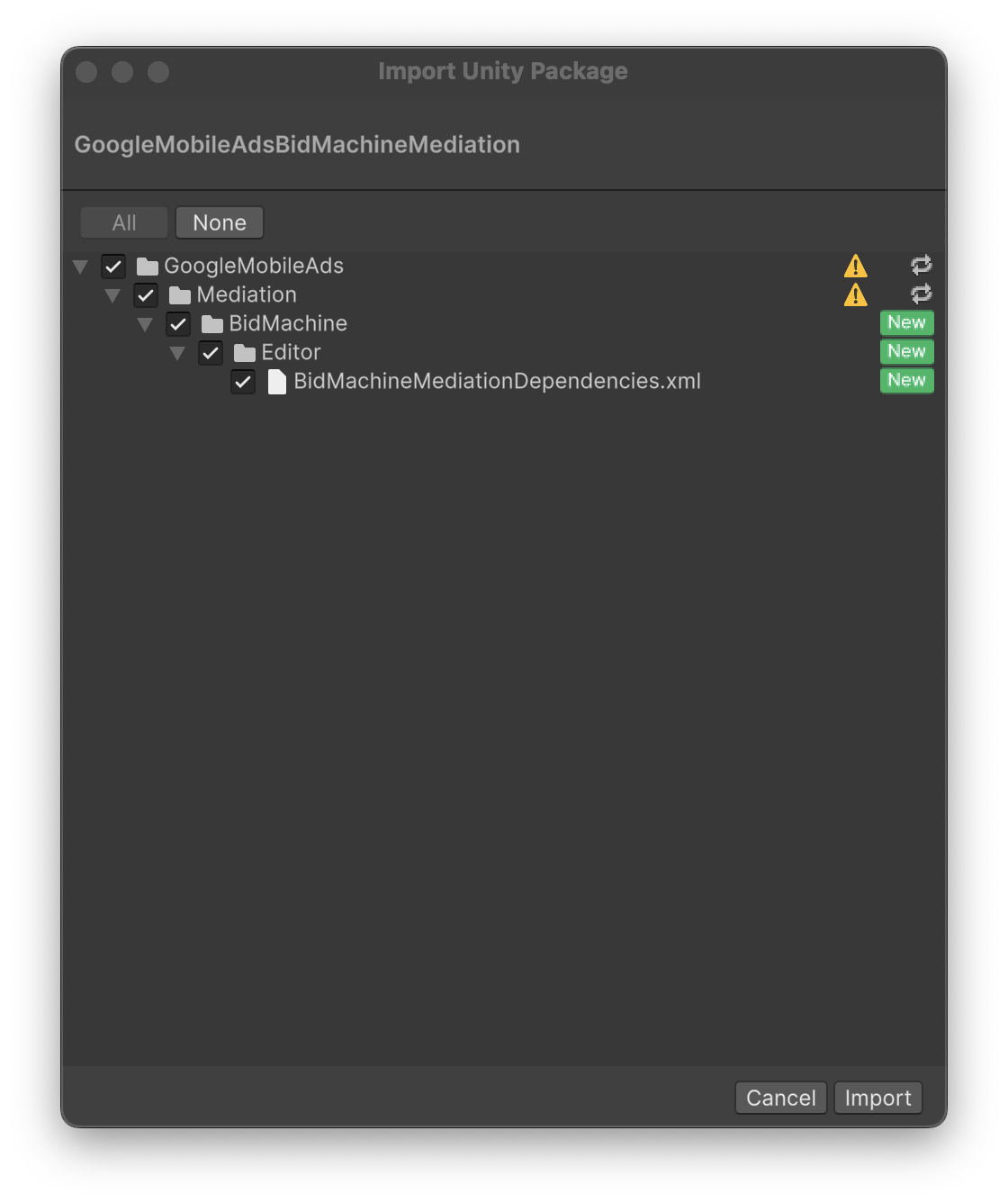 Import from Unity