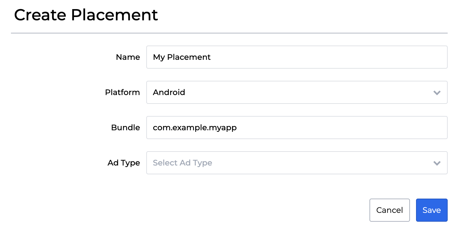 Créer un emplacement Android