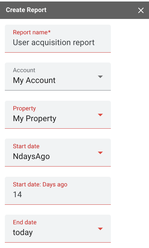 Google Analytics 試算表外掛程式報表設定,第 1 部分