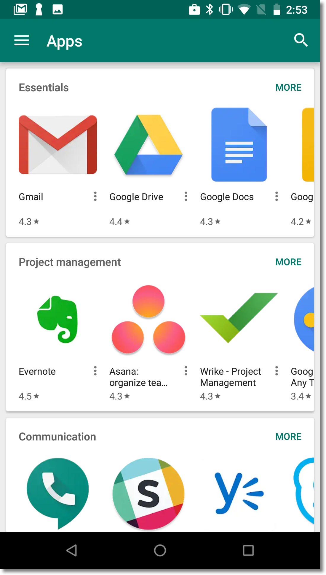 element iframe zarządzanego Sklepu Google Play
