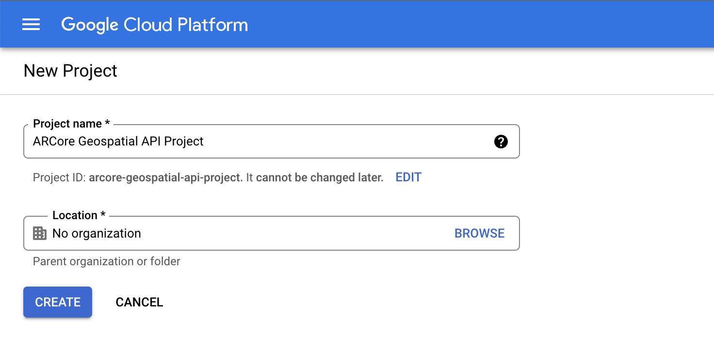 Create a Google Cloud project