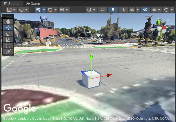 Geospatial Creator Anchor with a Cube primitive A Geospatial Creator Anchor with a Cube primitive