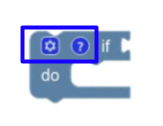 An if-do block with a mutator icon and a comment icons.