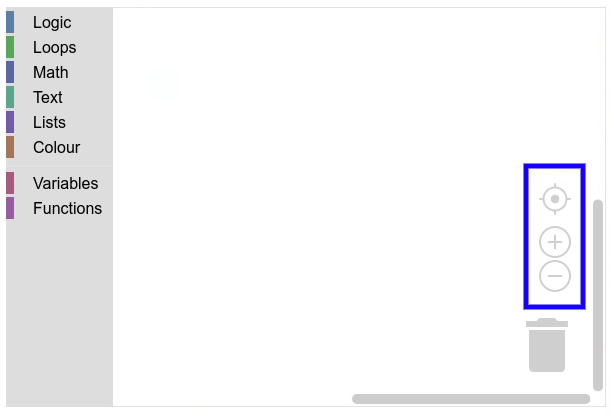 סביבת עבודה עם אמצעי בקרה לשינוי מרחק התצוגה מעל פח האשפה.