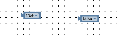 A workspace showing a block snapped to the grid and a workspace showing a
block not snapped to the grid.