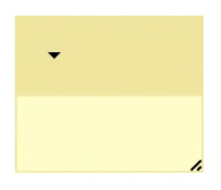 Ein Arbeitsbereichskommentar mit einer höheren oberen Leiste