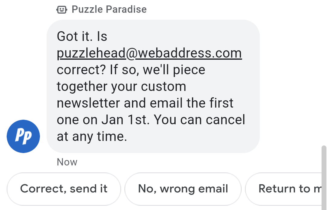L&#39;agent répète l&#39;adresse e-mail pour confirmation