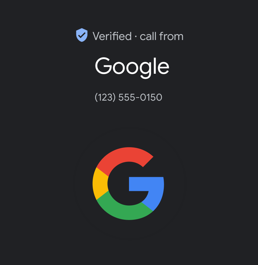 Verified Calls conversation