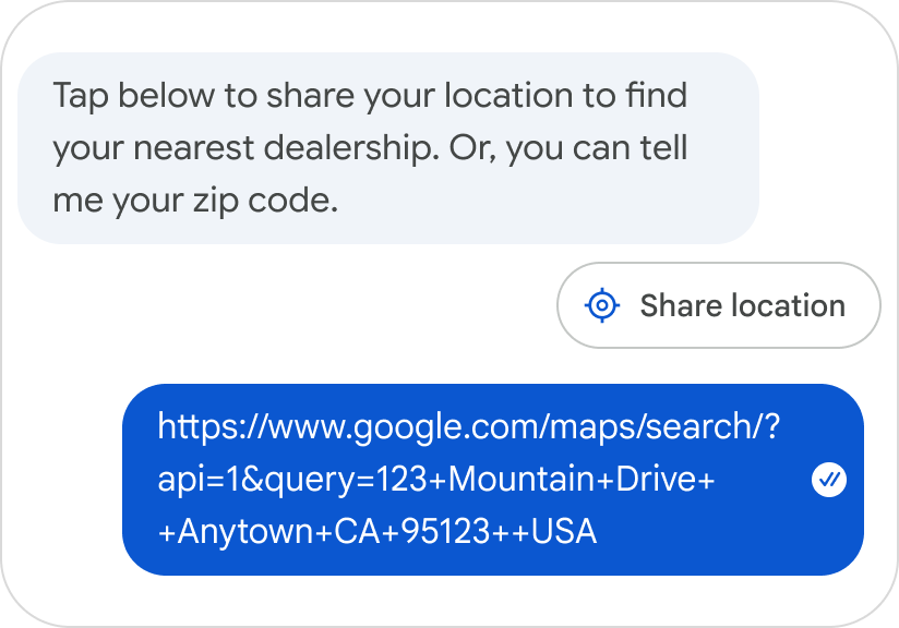 Suggested Action Click - Share location