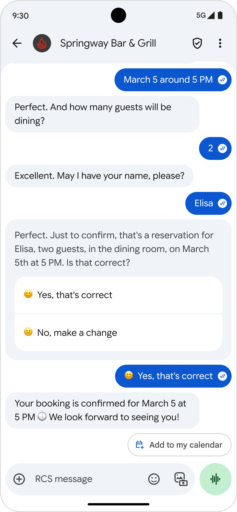 ユーザーが提供したデータを含むカレンダーの予定。