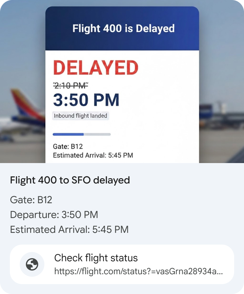 Thẻ thông tin chi tiết có URL