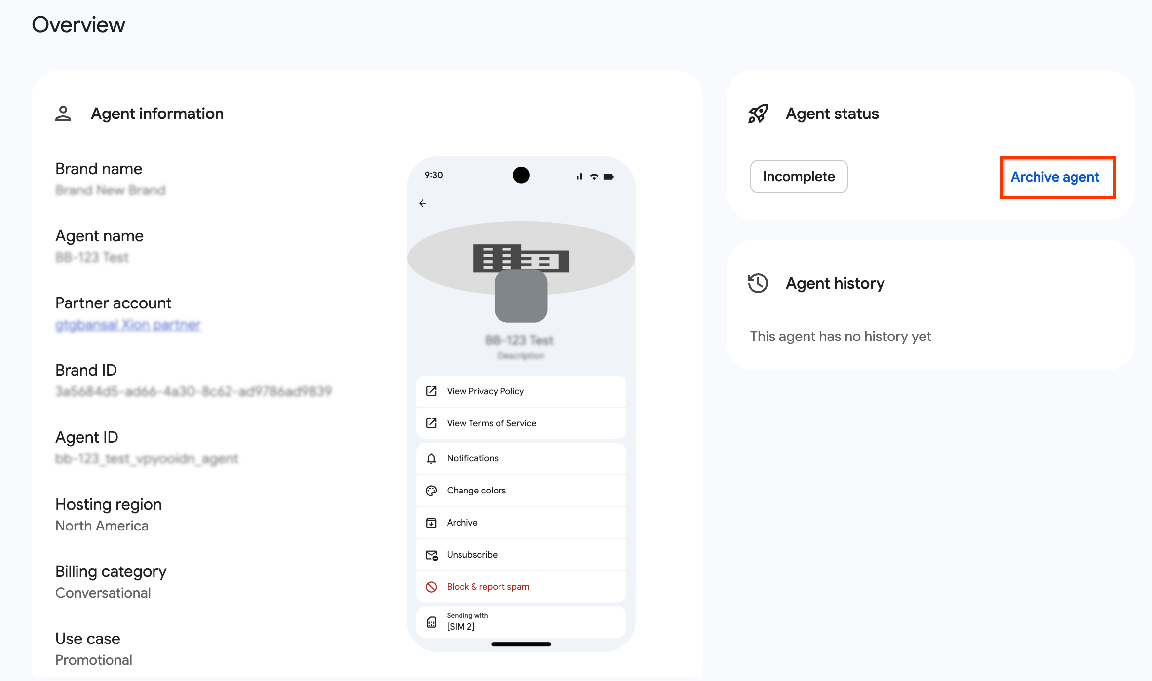 Bouton "Archiver" sur la fiche d'état