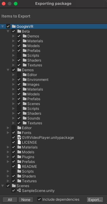 Mengekspor paket Teks alternatif