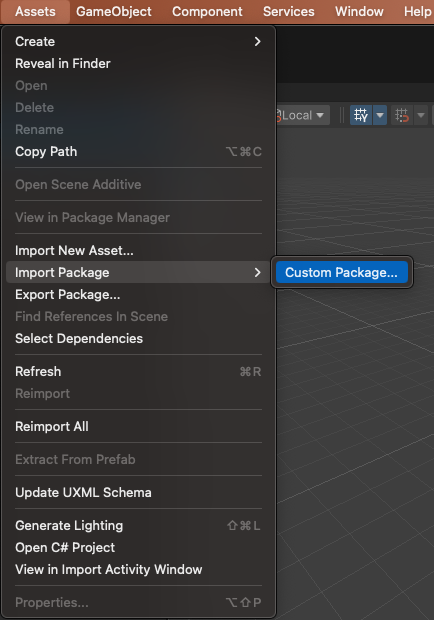 Impor paket Teks alternatif