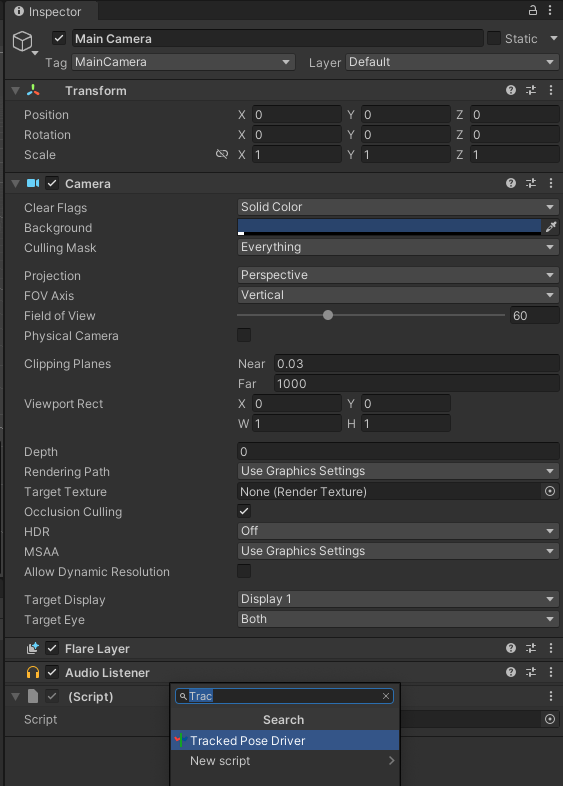 Komponen Driver Pose yang Dilacak Teks alternatif