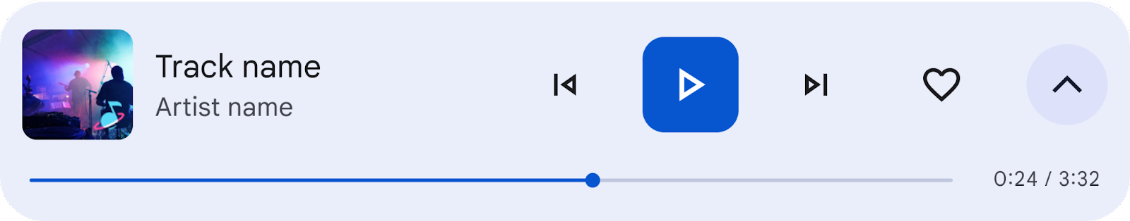 כפתורי מדיה רגילים