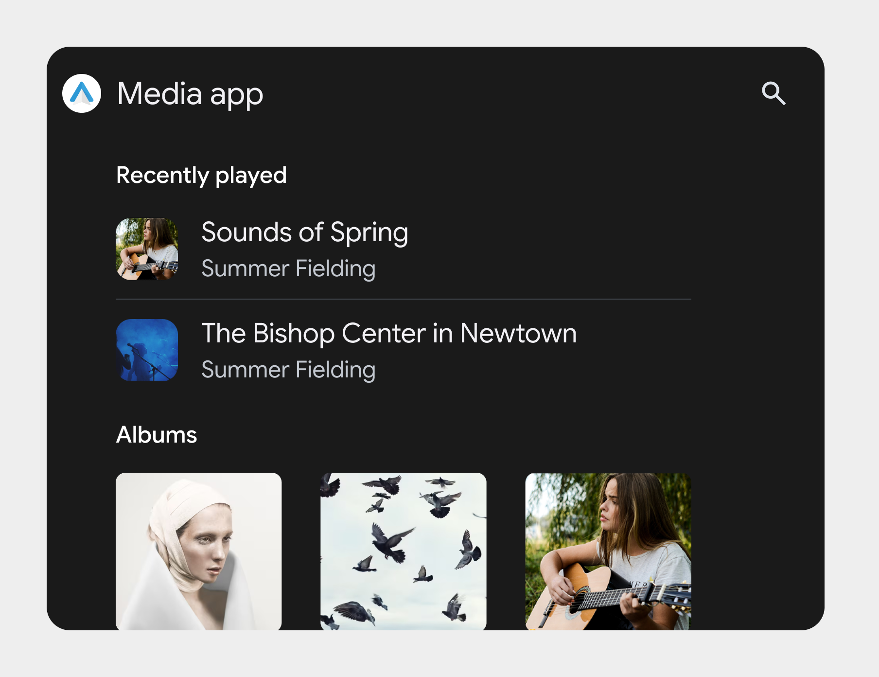 セクション分割された項目を表す画像